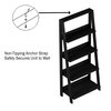 Hastings Home Freestanding Ladder Bookcase, Black 789005POJ